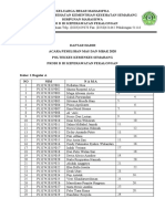 Daftar Hadir Tingkat 1