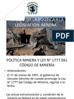 Análisis de la política y legislación minera en Bolivia