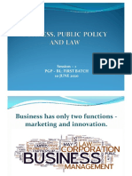 PGP-BL Session on Law and Business Decisions