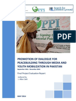 Promotion of Dialogue For Peacebuilding Through Media and Youth Mobilization in Pakistan