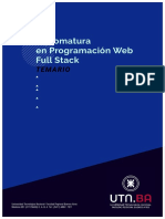 Temario Diplomatura en Programacion Web Full Stack 2021