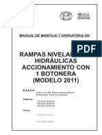 Asa-Manual Rampa Niveladora Hidráulica 1 Botonera