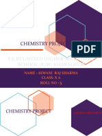 Chemistry Project: S.E.Rly - Mixed Higher Secondary School (E/M) Kharagpur