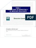 TEMA 2 EL ENTORNO DE MARKETING Y EL MERCADO RELEVANTE. Dirección Comercial - PDF Descargar Libre