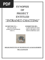 Download Intranet Chatting Synopsis by Yash Parwani SN52067477 doc pdf