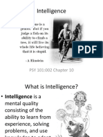 PSY 101 - Intelligence