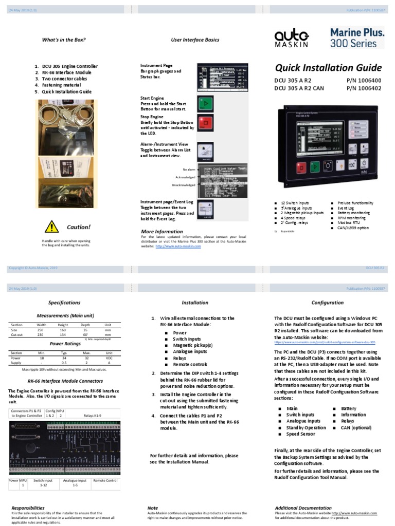 QIG Quick Installation Guide DCU 305 A R2 | PDF | Electronics ...