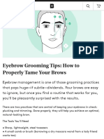 Eyebrow Grooming Tips: How To Properly Tame Your Brows