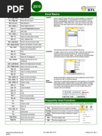 Keyboard Shortcuts Excel Basics: Quick Reference Guide