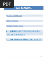 Lab Manual: 1.NAME: Sujal Pranami