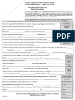 Scrap Tire Certification Form and Instructions