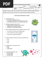 Atividade Avaliativa: Fungos e Bactérias 4º Ano | PDF | Fungo | Bactérias