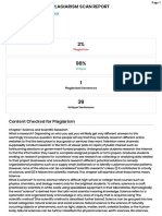 Plagiarism scan report analyzes 1,000-word chapter