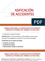 Clasificacion de Accidentes Imss