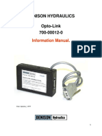 Denison Hydraulics Opto-Link 700-00012-0: Information Manual
