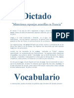 Dictado Español C1 + Vocabulario (Esponjas amarillas)