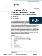 Dose Related Effects of Extracorporeal Shock Waves On Orthodontic Tooth Movement in Rabbits