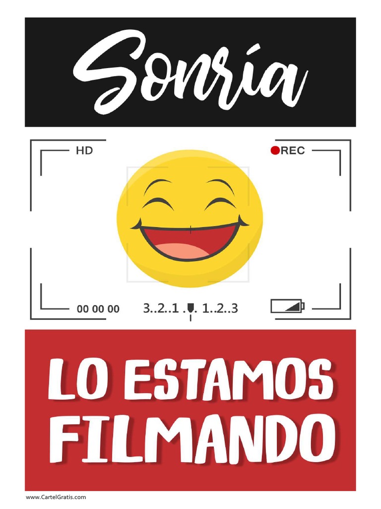 Cartel Sonría Lo Estamos Filmando | PDF