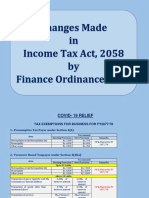 Changes Made in Income Tax Act 2058