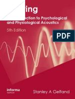 Hearing ; Introduction to Psychological and Physical Acoustics