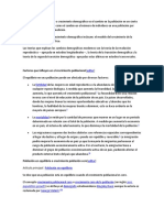 El Crecimiento Poblacional o Crecimiento Demográfico Es El Cambio en La Población en Un Cierto Plazo