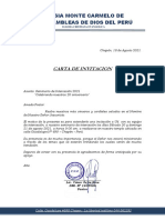 Carta de Invitacion Seminario de Intercesion