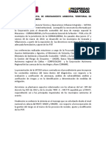 Taller Departamental de Ordenamiento Ambiental Territorial en El Departamento Del Meta