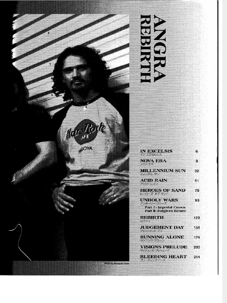 Angra Rebirth Songbook Score PDF | PDF | Science & Mathematics