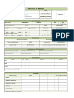 Formato Solicitud Empleo en Excel