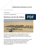 Russland und Afghanistan Moskaus Lob für die Taliban