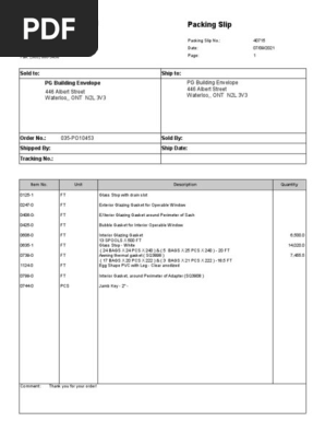 40715 Packing Slip PG