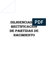 3. Rectificacion de Partidas de Nacimiento