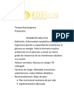 Protocolos en Terapia Nutriorgánica.