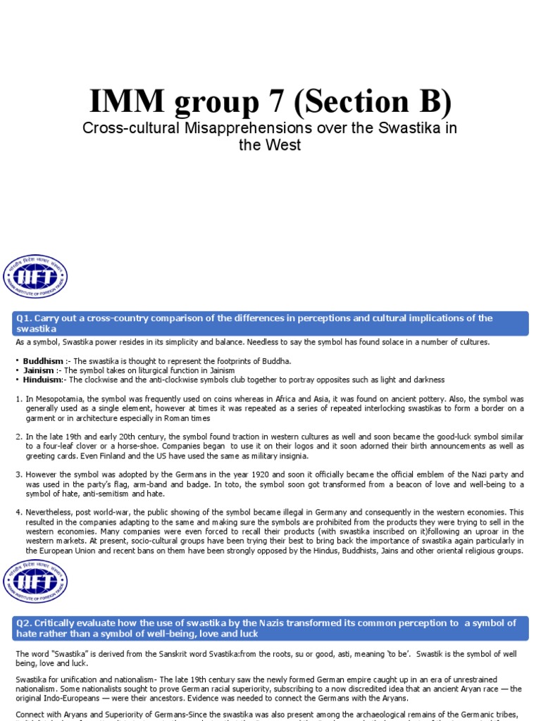 Group 7B - Swastika Case Study - IMM | PDF | Nazi Germany | Nazism