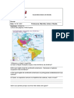 8º Ano - GEOGRAFIA  dia 16 de agosto de 21