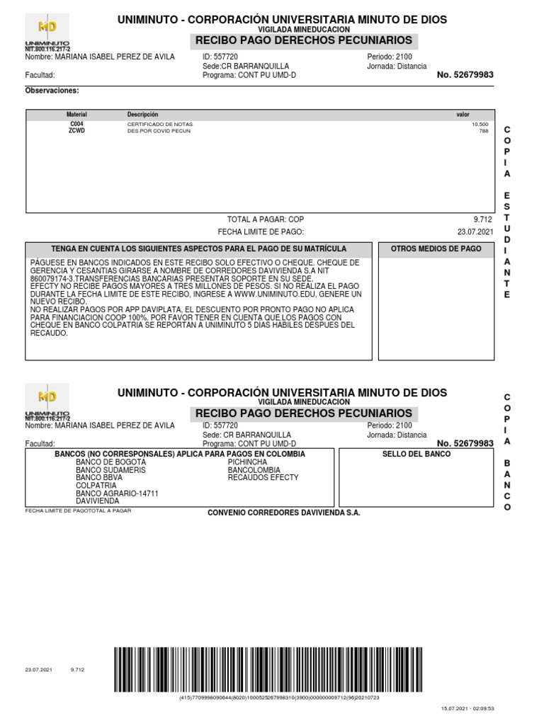 Certifica Do | PDF | Bancos | Empresas de servicios financieros