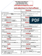 Commonly Confused Adjectives (Ic-ical)