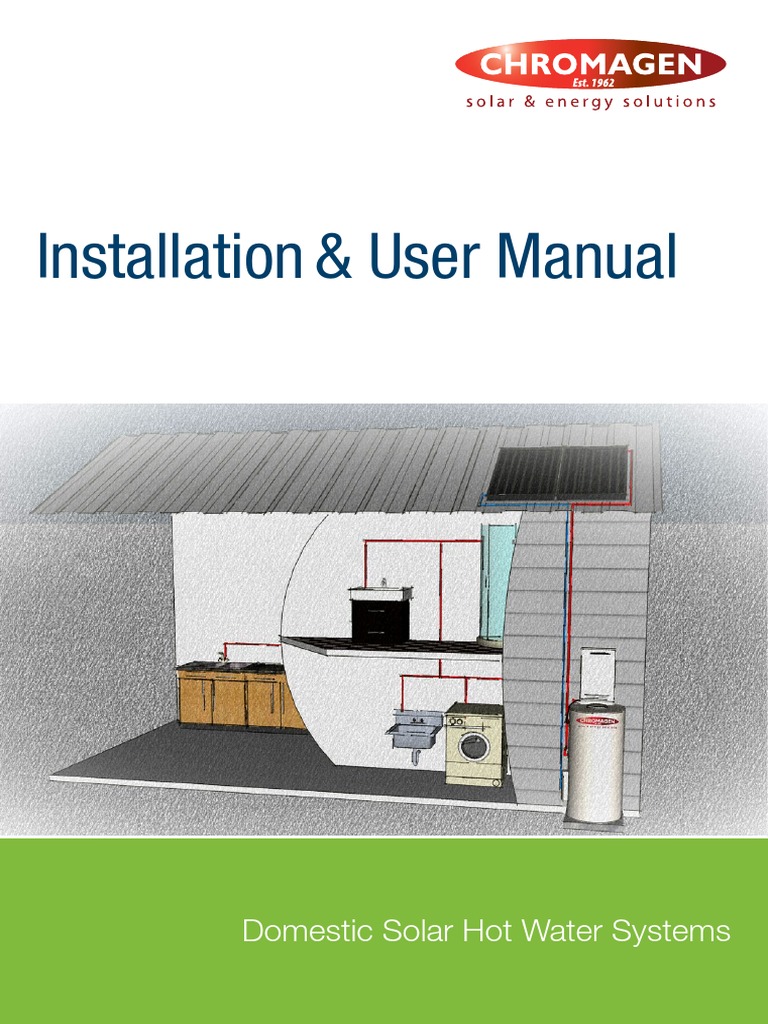 Chromagen Solar Hot Water Manual | PDF | Water Heating | Tap (Valve)