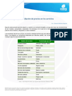 Estrategias para La Fijacion de Precios en Los Sevicios