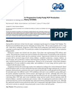 SPE-184188-MS Performance Analysis For Progressive Cavity Pump PCP Production Scenario in Sandy and Heavy Oil Wells