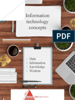 IT Concepts: Data, Information, Knowledge, Wisdom and Database Management