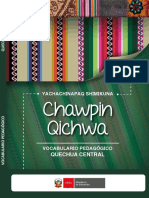 Yachachinapaq Shimikuna - Chawpin Qichwa Vocabulario Pedagógico Quechua Central