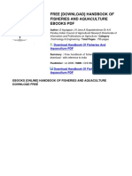 Free (Download) Handbook of Fisheries and Aquaculture Ebooks PDF