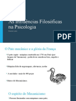 As influências do mecanicismo na psicologia