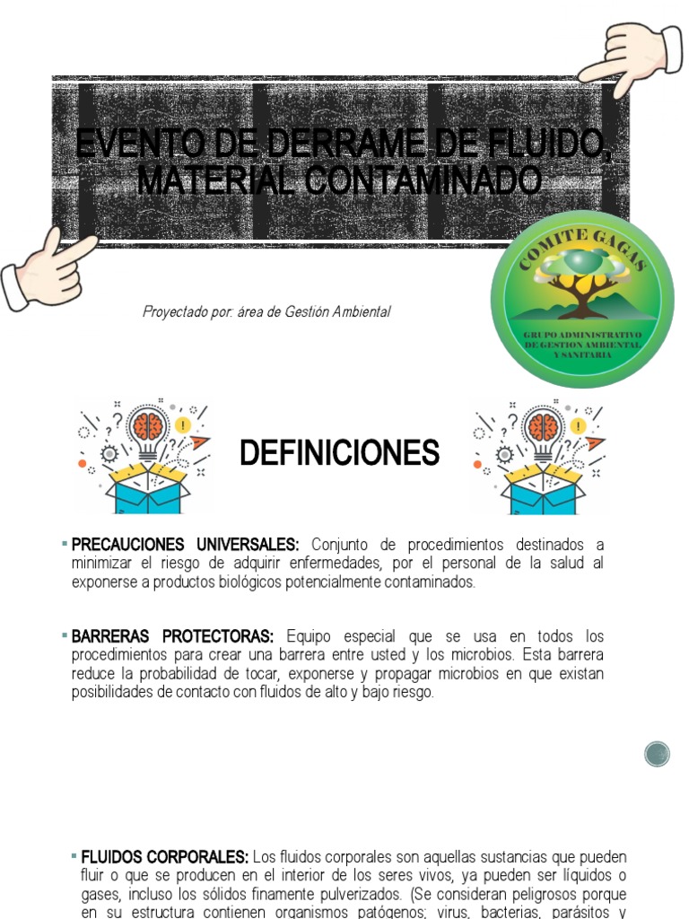 Protocolo para Derrames de Fluidos Corporales | PDF | Microorganismo ...