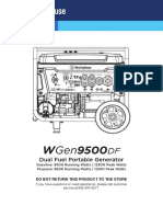 Westinghouse Gen9500DF Manual Web
