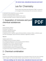 JAMB Chemistry Syllabus