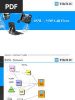 MNP Call Flows Tekelec BSNL