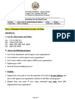 Graduate School of Business Aswan Campus Academic Year: Summer 2019-2020 Master of Business Administration Program