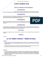 LEY DE TIMBRE FORENSE Y NOTARIAL DECRETO DEL CONGRESO 82-96